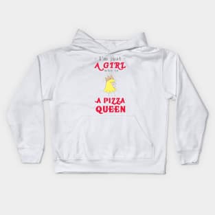 I'm just a girl who is a Pizza Queen Kids Hoodie